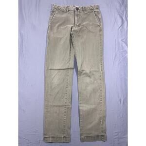 GAP For Good Pants Mens 32x36 Moss Green Cotton Stretch Straight Leg Performance